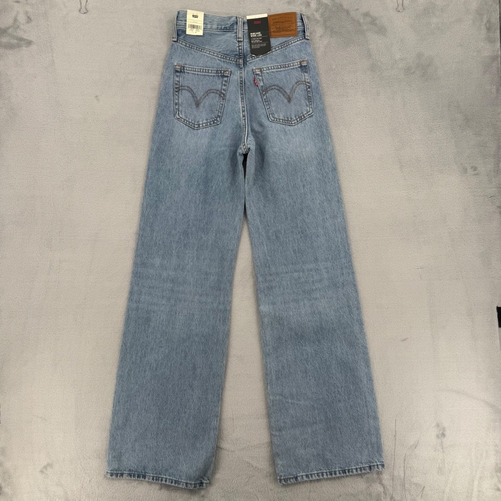 Levis Premium Ribcage Wide Leg Jeans High Rise Women's Size W 23 x L 32 - Picture 5 of 14